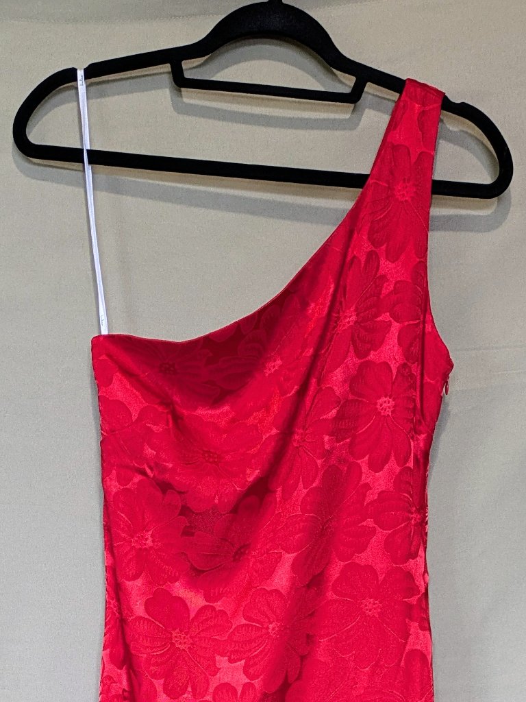 Lulu Red Satin Formal Dress